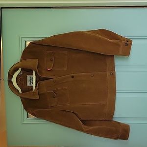 Faux Suede Trucker jacket